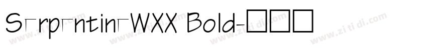 SerpentineWXX Bold字体转换